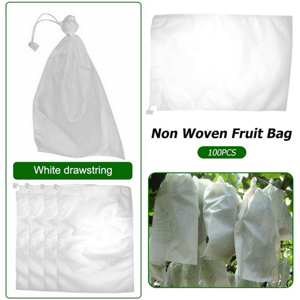 100 Uds bolsas de uvas de tela no tejida reutilizables para Pitaya melocotón naranja (20x30cm) Likrtyny Para estrenar