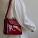 thumbnail image 4 of Bolso Retro para Axila Bolso Hombro Mano Charol para Mujer Bolso Cruzado Bolso Cuadrado Pequeño (rojo) Rojo, 4 of 9