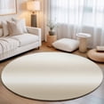 thumbnail image 2 of Round Rugs 5Ft, Cream Ombre Round Area Rug Washable Indoor Throw Carpet, Modern Gradient Abstract Aesthetics Art Soft Non Slip Circle Rug for Cabinet Bathroom Home Decor Aesthetic, 2 of 8