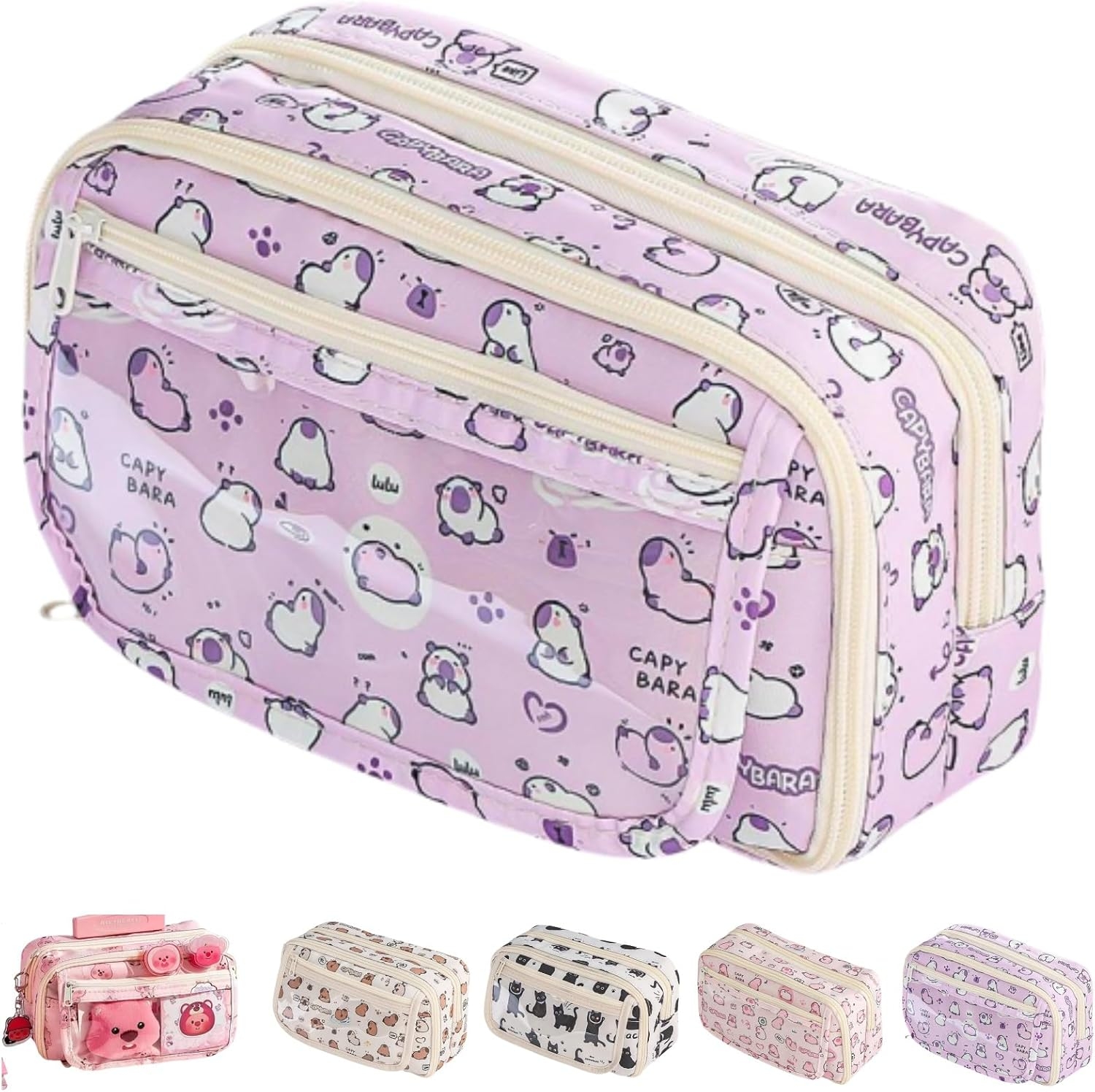 Trousse à Crayons Anime Usagi Grande Capacité - Étui Scolaire 18x8x6cm - Personnage Mignon - Zippé, Matériau écologique