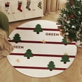 thumbnail image 6 of Horivan Christmas Tree Print Non-Slip Round Rug High-Density Plush Floor Mat for Living Room Bedroom Holiday Party Decor Soft Microfiber Carpet Festive Home Accent Washable Indoor Doormat, 6 of 6