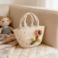 thumbnail image 6 of Cinvoph Cute Handbag for Women Decorative Woven Fabric Spring Storage Tote Versatile for Travel Weekend Trips 10"x11"x4", 6 of 6