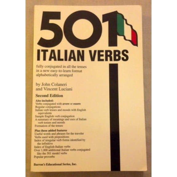 Pre-Owned 501 Italian Verbs Paperback