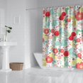 thumbnail image 2 of Pioneer Flower Floral Print Pattern Shower Curtain 84"x72" ,Bathroom Decorative Shower Curtains Set with 12 Hooks,Modern Waterproof Washable Shower Curtain, 2 of 6