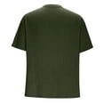 thumbnail image 5 of LYEAA Summer Shirts for Men Breathable Short Sleeves Crew Neck Knit Athletic Workout Loose Pullover T-shirts Solid Training Casual Soft Comfortable Men's Tops Green S, 5 of 6