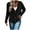 Black, variant on Lovskoo Cropped Cardigan Sweaters for Women Casual Long Sleeve Solid Color Coat Cardigan Blouse Pink
