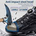 thumbnail image 3 of Mens Work Boots Steel Toe Safety Shoes Indestructible Sneakers Shoes Lightweight, 3 of 9