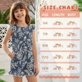 thumbnail image 6 of ZIATUBLES Vintage Floral Print Girls Summer Short Jumpsuits Flutter Sleeves One-Piece Romper Soft Comfort Kids Casual Playsuit with Pockets for 9-10 Y, 6 of 6
