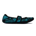 thumbnail image 4 of Nufoot Women's Betsy Lou Fuzzies Slippers, Blue Aztec, Medium, 4 of 4
