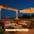 thumbnail image 5 of VOLIVO 196FT Fairy Lights, 600 LEDs Warm White, Copper Wire String Lights with 8 Modes, Plug-in for Garden, Patio, Outdoor Decor, 5 of 7