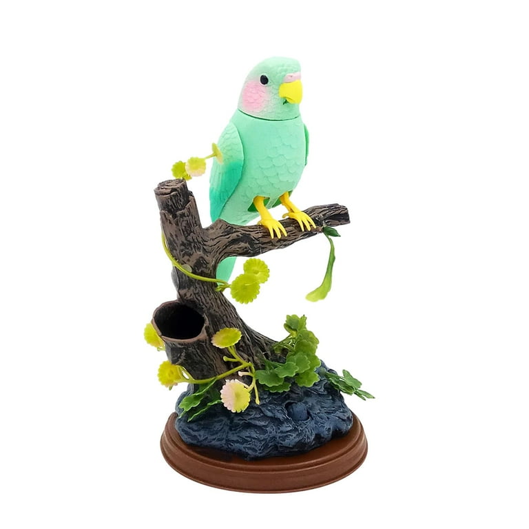 Talking Parrot Cute Electric Battery Operated Control Voice Simulation Parrots Sparrow Bird Repeats What You Say Electric Parrot Induction Toy for Garden Walmart