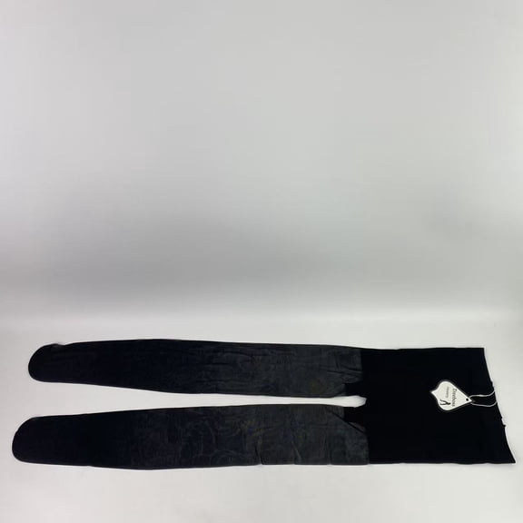 Treeboss Hosiery,Women's Opaque Hosiery, Same to Waist, Sheer Toe, Black