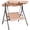 Beige, variant on ANGELES HOME 2 Person Outdoor Porch Swing with Canopy & Cushion, Waterproof Outdoor Loveseat Swing Glider Hammock for Patio, Porch,Beige