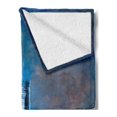 thumbnail image 2 of Fantasy Soft Flannel Fleece Throw Blanket, Old Castle on a Rocky Hill Top Mysterious Medieval Architecture, Cozy Plush for Indoor and Outdoor Use, 50" x 70", Blue Pale Orange Cream, by Ambesonne, 2 of 5