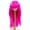 Hot Pink, variant on Monique Synthetic Mohair Hot Pink Faith Doll Wig