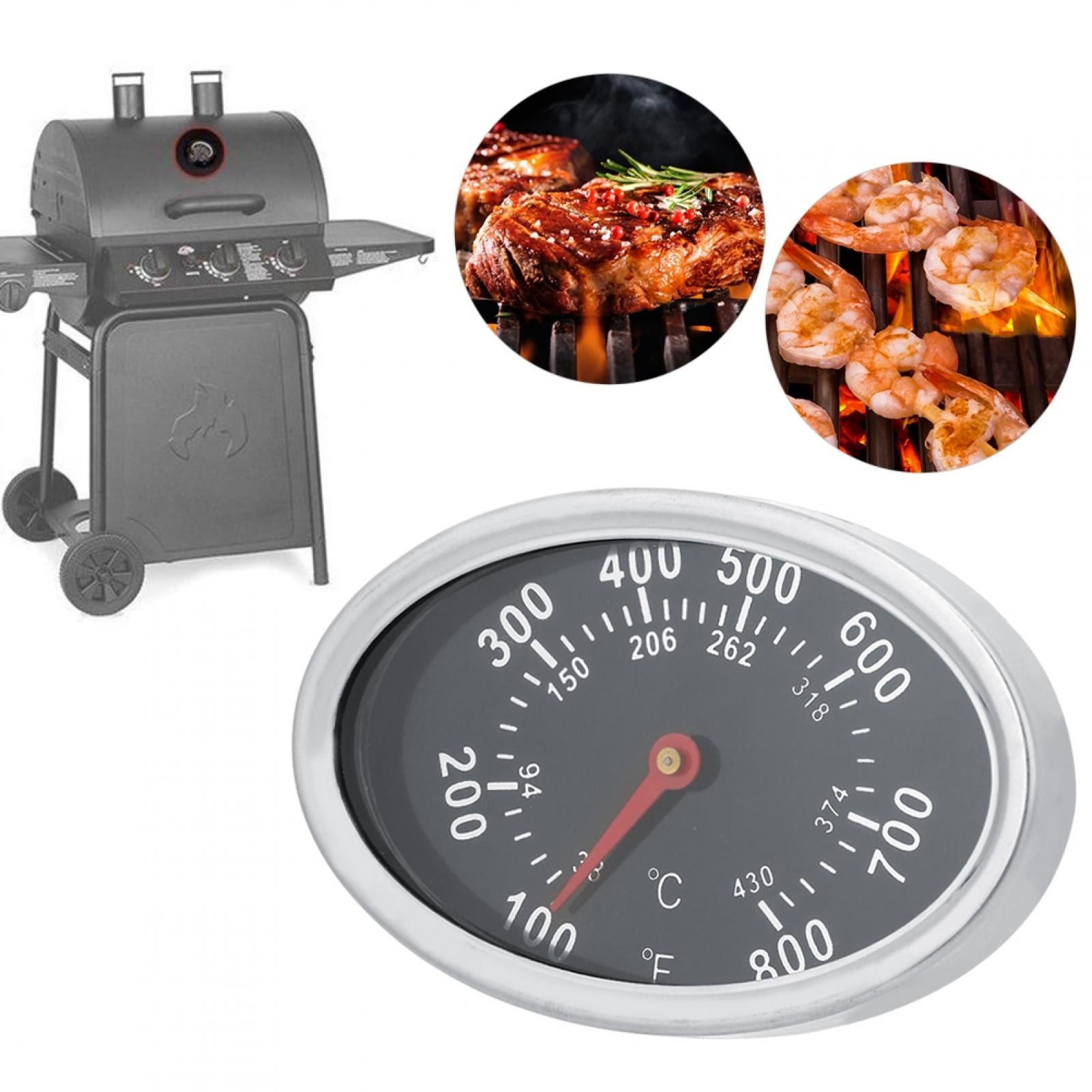 Grill Thermometers Stainless Steel BBQ Smoker Grill Thermometer