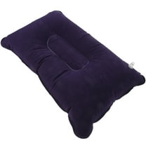 SEWOART Portable Inflatable Pillow Dark Blue Superlight Comfortable Design for Office Noon Break 1Set