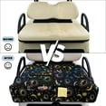 thumbnail image 6 of COEQINE Universal Golf Cart Seat Covers/Seat Blanket for EZGO Yamaha Club Car, Soft Seat Towel/Seat Cushions Folds Like a Bag for Easy Carry, All-Season Comfort, Colorful Sun Moon Star, 6 of 8