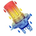 thumbnail image 3 of LED Motorcycle Headlight H4 BA20D P15D LED 12V 6000K Motorcycle Headlight, 3 of 7