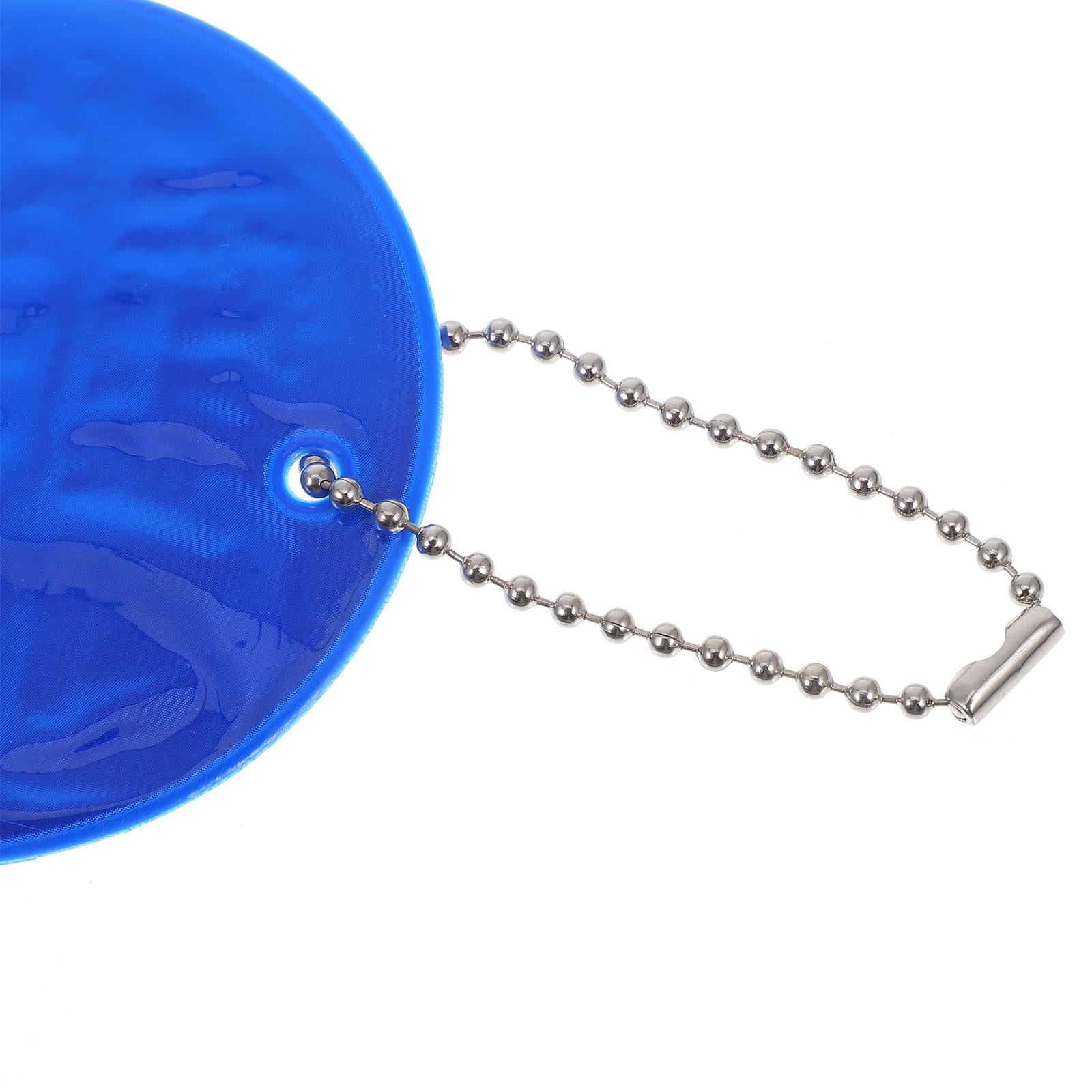 FRCOLOR 24pcs Reflective Pendant Keychain for Backpacks Reflective Safety Tag for Night Running and Cycling Lightweight Reflector Keyring for Increased Visibility and Safety