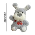 thumbnail image 3 of Schnauzer Plush Toy Puppy Stuffed Animal with Necklace, 8.66 Inch Cute Dog Doll, Soft Huggable Decorative Companion for Home Decor and Gift Giving, 3 of 6