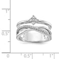 thumbnail image 3 of 925 Sterling Silver Polished with CZ Ring Size: 7; for Adults and Teens; for Women and Men, 3 of 5
