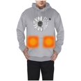 thumbnail image 1 of Oversized Hoodies Zip Jacket Women Sweatshirt Hoodies Women S Hoodie Sweatshirt Long Sleeve Pocket Unisex Heated Hoodie Rechargeable Warmth With Adjustable Heat Settings Cozy Lined Gray L, 1 of 7