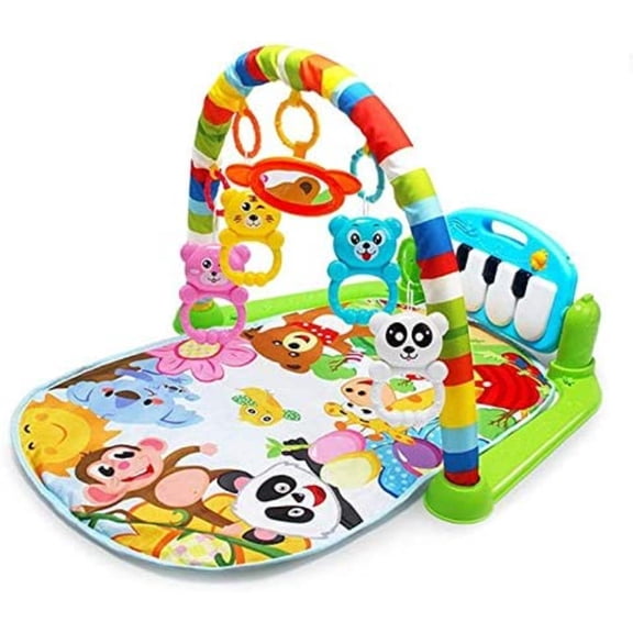 PEACNNG Newborn Children Pedal Piano Baby Fitness Frame, Multifunctional newborn Piano With Music Baby Activity Playmat Gym Toy