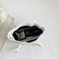 thumbnail image 2 of Bolsa de mujer para mujer de mano rombal suaves gran capacidad para regalo (blanco) Tmvgtek Para Estrenar, 2 of 9