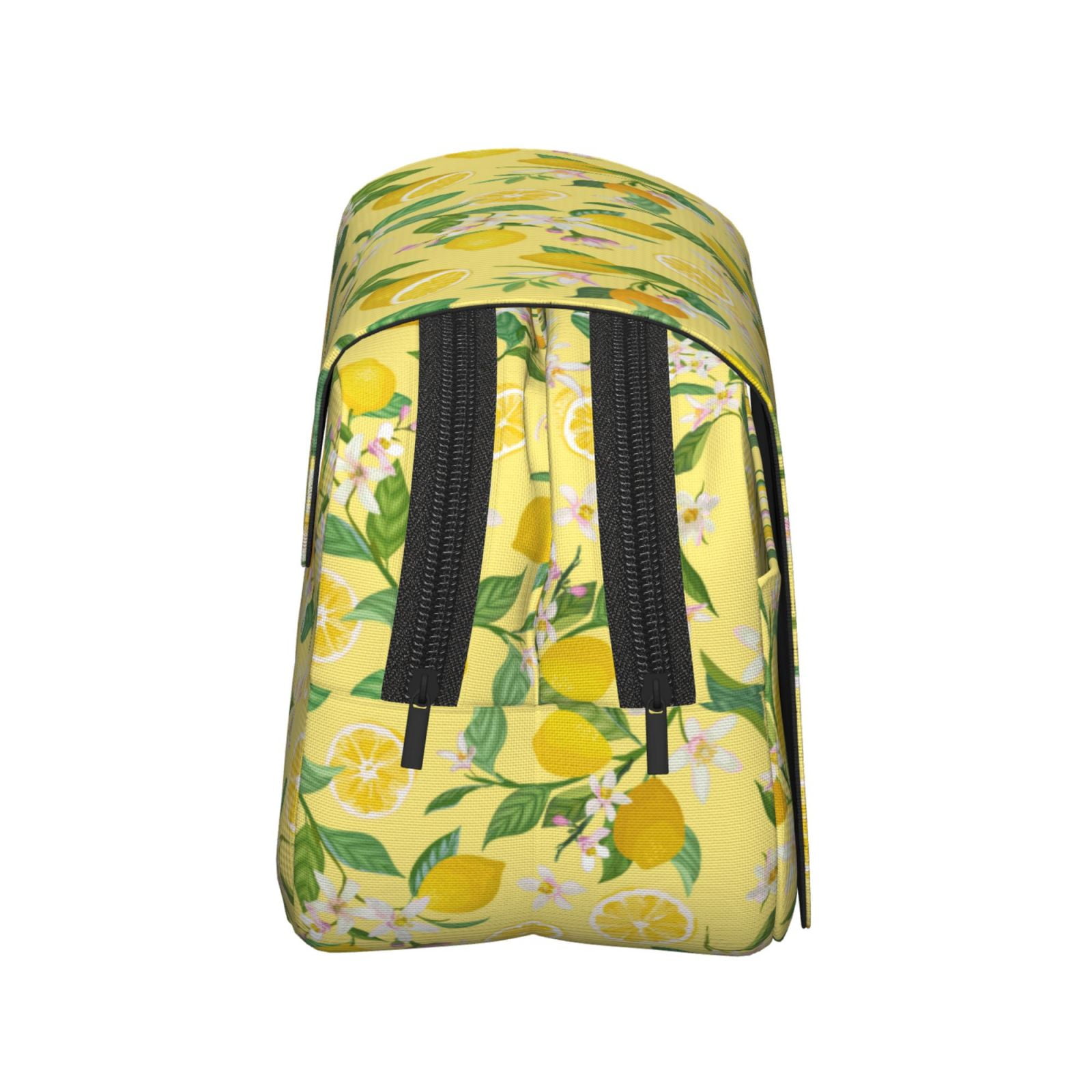 Rateoe Lemon (2) Pattern Double Clamshell Pen Case, Storage Organizer with Two Zipper Compartments– Holds Up to 50 Pencils & Pens