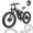 Black Orange, variant on (US in Stock) 5000W Peak Dual Motor Electric Bike for Adults , 60V 25AH Removable Battery Ebike , 45-50MPH AWD 21-Speed Mountain E-Bike with 26" x 4.0 Fat Tire, Off-Road Snow EBikes