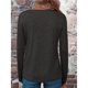 thumbnail image 5 of Camiseta de Larga con Cuello en V para Mujer, Estilo Casual, Cómoda, Elástica, de Color Liso. Gris Oscuro L, 5 of 6