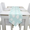 thumbnail image 1 of EREHome Blue Sky with Clouds and Rain Dining Table Runner 13x90 Inches Blue Home Table Top Decoration Wedding Party Decor, 1 of 5