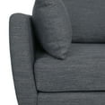 thumbnail image 5 of Christopher Knight Home Modern Upholstered Accent Chair with 2 Pillows, Solid Wood Legs, Charcoal, 5 of 9