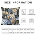 thumbnail image 5 of BANET  Throw Pillow Covers Watercolor Cats Decorative Cushions Cover, Soft &amp; Breathable Short Plush Pillowcase for Bedroom Sofa Home Decor 18x18in, 5 of 5
