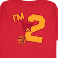 thumbnail image 4 of Inktastic Im Two Second Birthday Basketball Boys or Girls Long Sleeve Toddler T-Shirt, 4 of 5