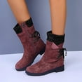 thumbnail image 2 of Npasoilc Snow Boots for Women,Winter Boots Mid-Calf,Fluff Boots with Fleece,and Fur-Lined Casual Boots, 2 of 6