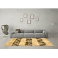 thumbnail image 3 of Ahgly Company Indoor Round Abstract Brown Contemporary Area Rugs, 5' Round, 3 of 4