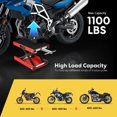 thumbnail image 5 of POWANLI 1100lbs Motorcycle Lift, Motorcycle Jack with 16.5" Wide Deck, Motorcycle Scissor Lift Jack with Socket Handle Safety Bar, Motorcycle Stand for Dirt Bike Touring Cruiser, 5 of 7