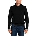 thumbnail image 2 of Puztloy Mens Pullover Sweaters Quarter Zip Casual Lightweight Slim Fit Knit Texture Knitted Sweater Navy Blue, 2 of 7