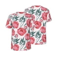 thumbnail image 6 of Rocae Rose Flowers for Breathable Men's Baseball T-Shirt Fashionable Casual Baseball Jersey, Moisture-wicking Sportswear Medium, 6 of 9