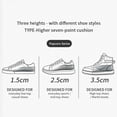 thumbnail image 5 of Aosijia Height Increase Insoles for Men Women Arch Support Breathable Shoe Insoles Heel Lift Inserts Insoles 0.6 Inch Taller Elevation Heel Cushion, 5 of 7