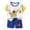 White, variant on KDFJPTH Toddler Boys T-shirts Boys Shorts Sets Cartoon Kids Loose Dinosaur Car Print Athletic Outfit Sets Short Sleeve and Shorts Clothing Sets