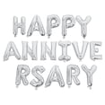 thumbnail image 1 of 16 Inch HAPPY ANNIVERSARY Letters Balloons Decorative Aluminum Film Balloons Set for Wedding Party (Silver), 1 of 8
