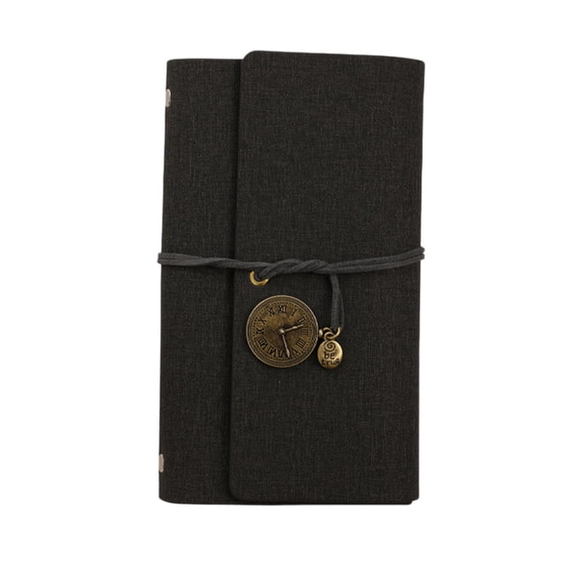 Dvumao Loose Leaf Binding Notebook, Vintage Journal for Hand Writing & Notes, Portable Stationery Book for Students & Office, 4.33x7.28 Inch