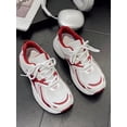 thumbnail image 5 of Soft Leather Thick-Soled Height-Enhancing Sneakers, Women's Breathable Mesh for Women’s Outdoor Athletic Shoes for Sports Outdoor Activities, 5 of 5
