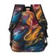 thumbnail image 4 of Balery Vibrant Rooster Painting Mochila Escolar Impresa, Mochila Ligera para Viajes Casual, Mochila Duradera y Cómoda Multifuncional, Mochila para Laptop-One Size, 4 of 5