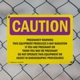 thumbnail image 5 of (2 Pack) Pregnancy Warning This Equipment Produces OSHA Caution Radiation Sign 24 Inch X 18 Inch Indoor / Outdoor Rust-Free Aluminum Metal Signs for Workplace, Workshop, and, 5 of 8