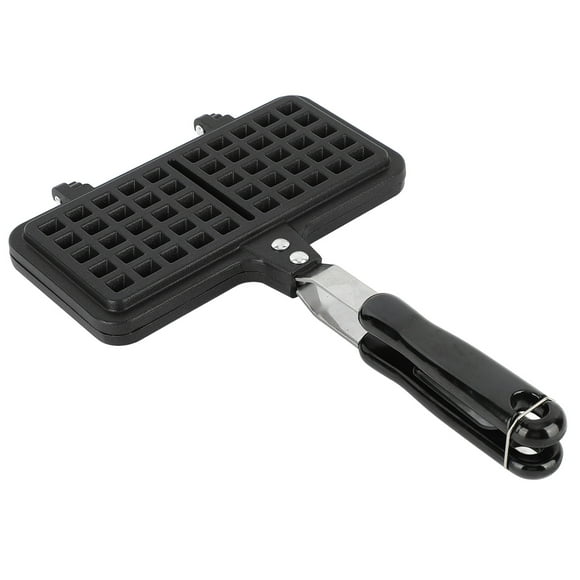Double Waffle Pan, Stovetop Waffle Maker Pan Anti Stick Aluminum Durable For Desserts