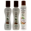 Biosilk Silk Therapy with Organic Coconut Oil Moisturizing Shampoo and Conditioner With Whipped Volume Mousse 3 Pc Kit - 2.26oz Shampoo, 2.26oz Conditioner, 8oz Mousse